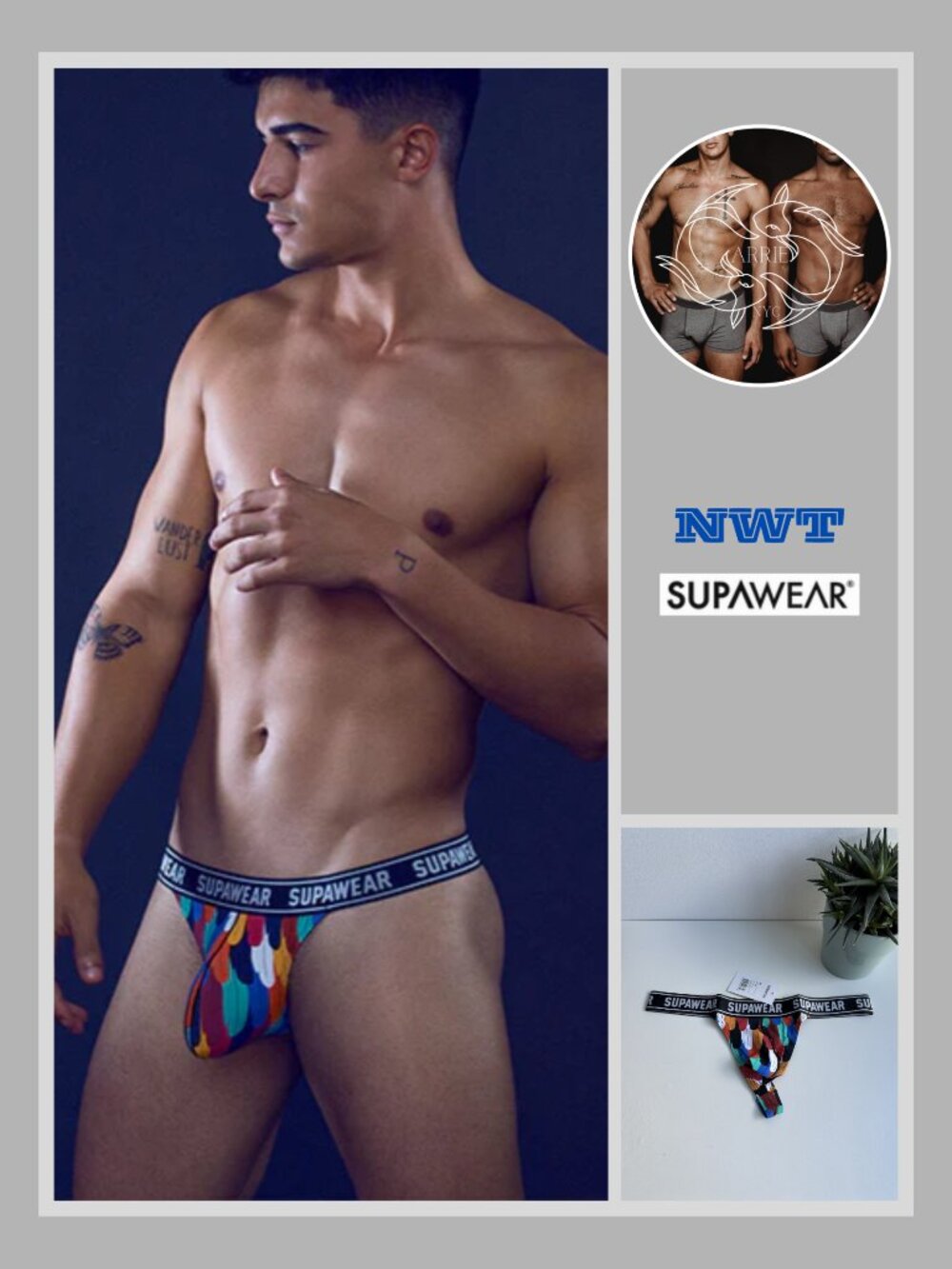 Supawear - POW Thong - Rooster (Multi) (M)